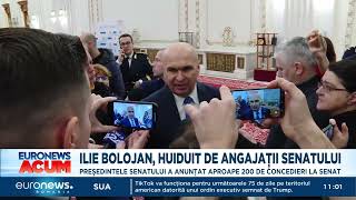 Ilie Bolojan, huiduit de angajații Senatului, după ce a anunțat aproape 200 de concedieri