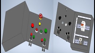 Electrical Control Panel 3D Model Design using Inventor Software