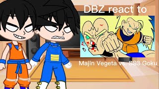 DBZ react to Majin Vegeta vs. SS3 Goku | Video by Bonehead Animations