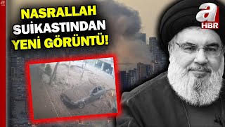 Nasrallah Suikastından Yeni Görüntü... İşte Sığınak Delici Bombanın Patlama Anı! | A Haber