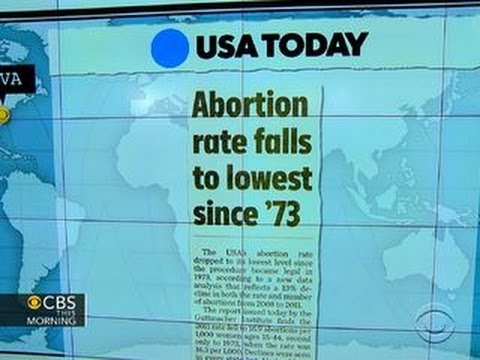 Headlines: Abortion Rate Falls To Lowest Since 1973 - YouTube