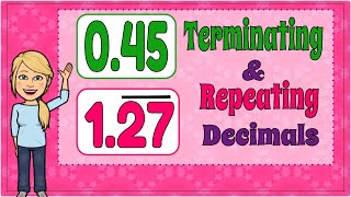 Writing Terminating & Repeating Decimals as Fractions |  8.NS.A.1 💗