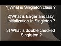 Singleton Design Pattern (4 Programs) - Part 1