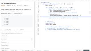 Amazon Coding Interview Question: Generate Parentheses