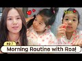 Jo Yoonhee's Single Parenting Challenge: Good Morning with Lovely Roa🥰