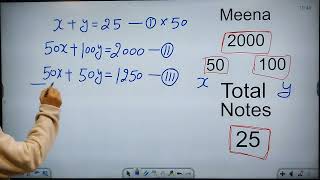 Meena went to a bank to withdraw Rs 2000 She asked | Class 10th | Maths | NCERT | CBSE