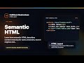 Semantic HTML - HTML Layout Foundation | FullStack Masterclass HTML Course