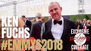 Ken Fuchs #SharkTank interviewed at the 2018 Creative Arts #Emmys Red Carpet #EmmysArts