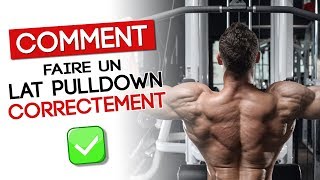 COMMENT FAIRE UN LAT PULLDOWN | TIRAGE VERTICAL [HOW TO]