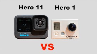 Gopro Hero 1 vs Hero 11 | Test et comparatif