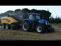 imballatura paglia 2016 con new holland t7.260 u0026 bb1290.