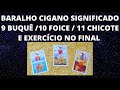 SIGNIFICADO DAS CARTAS DO BARALHO CIGANO BUQUÊ, FOICE E CHICOTE