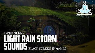 Rain Sounds for Deep Sleep | Rolling Thunder for Falling Asleep | Hobbit Ambience Shire | 10 Hr
