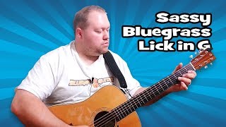 Sassy Bluegrass Lick in G