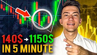 140$ TO 1150$ IN 5 MINUTE | Best Pocket Option Trading Strategy