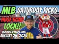 HUGE MLB LOCK!! MLB Picks Today 8/24/2024 | Free MLB Picks, Predictions & Sports Betting Advice