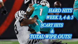 NFL Biggest/Brutal and Hardest Hitting legal Tackles and Hits 2022-2023 Season Week 3, 4, and Week 5