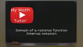 ALEKS | Domain of a rational function: Interval notation