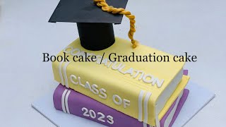 Easy book cake ideas/ Graduation cake