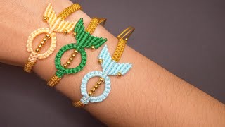 Como fazer pulseira Macrame com peixe em Macrame/Tutorial passo a passo completo.🐟🐟