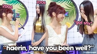 haerin is still shy around eunchae (06 liners' cute interaction)