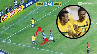 THE DAY NEYMAR AND RONALDINHO TOGETHER DESTROYED ARGENTINA (SKILLS AND MAGIC)