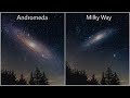 How the sky would look if the galaxies came closer to us | Size comparison | #whatif