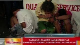 BT: 3 lalaking nangholdap at nambastos sa Parañaque, binugbog ng taumbayan