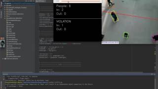 Demo Pedestrian Counter OpenCV Python