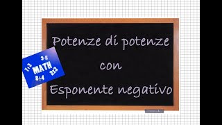 Potenze di Potenze con Esponente Negativo