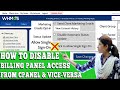 HOW TO DISABLE BILLING PANEL ACCESS FROM CPANEL AND VICE-VERSA FROM WHMCS? [STEP BY STEP]☑️