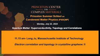 Electron correlation and topology in crystalline graphene: II - Long Ju