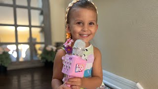 Arya Unboxes Toys Including The Kidz Bop Microphone and Tops Malibu Surprise balls