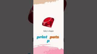 Decoding Ruby's Output Magic: Print, Puts, P! 🚀