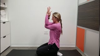 Volleyball Exercises from a Physical Therapist: Eagle Arm Stretch
