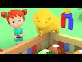 Learn colors & numbers -  Machine Caterpillar - Dino the dinosaur and Kids