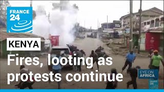 Former president's farm set ablaze as Kenya protests continue • FRANCE 24 English