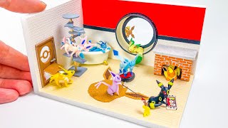DIY Miniature Pokemon Eeveelution House - Polymer Clay