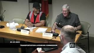 05/25/23 Transportation Licensing Commission