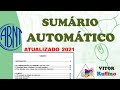 Inserir sumário automático | Atualizado 2021| Vitor Rufino