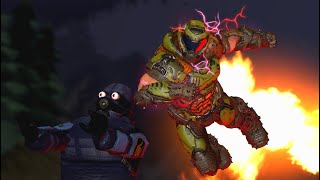 Doom guy first gameplay : doom guy play gmod (Doom eternal Garry's mod Animation)