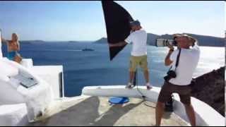 Katarina Benček shoots with fashion photographer Aleš Bravničar in Greece