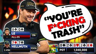 INSANE Phill Hellmuth Poker Hands That YOU MUST SEE!