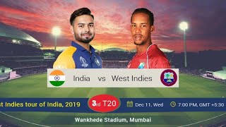 Live: India Vs West Indies 3rd Final T20, | Live Score And Commentary | Live Ind vs Win 3rd T20 2019