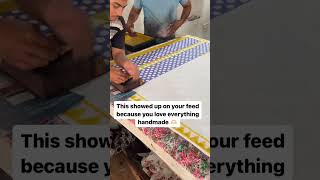 Bagru Hand block printing process.||wooden blocks printing||.|Bagru printing| #cotton