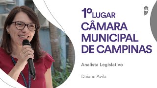 Câmara de Campinas: Conheça Daiane Avila - aprovada em 1º lugar para Analista Legislativo - TI