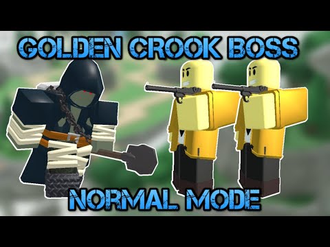 Golden Crook Boss ONLY in Normal ModeRoblox Tower Defense Simulator