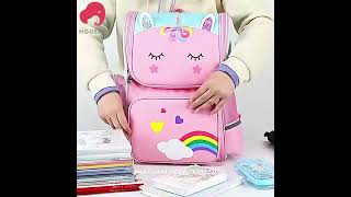 Unicorn Backpacks For Children School Bags Primary Student Backpack Teenage Girls Waterproof Bag
