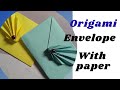 #short/Easy origami one pice paper envelope making tutorial/diya paper envelope with leaf.