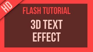 Flash Tutorial: 3D Effect on Text